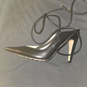 Bottega Veneta Black Lace-Up Heels